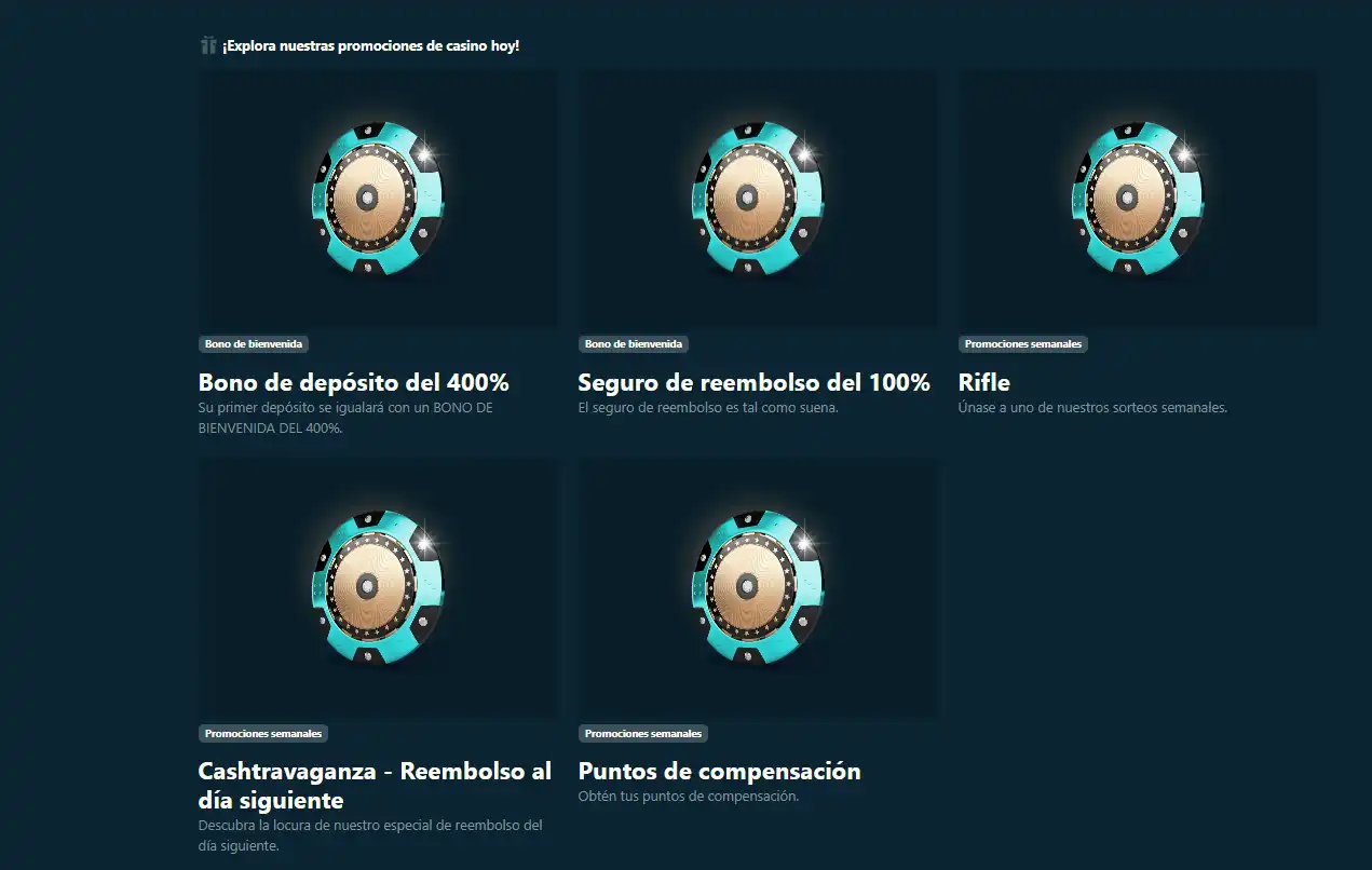 Promociones oficiales de Dendera con el bono de depósito y la opción de cashback